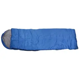 170T Sleeping Bag Royal Blue Open